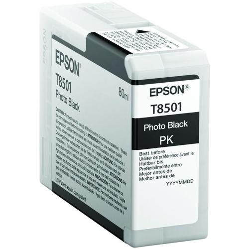 ORIGINALE Epson Cartuccia d'inchiostro Nero (Foto) C13T850100 T8501 80ml C13T850100 T8501 EAN 10343914865
