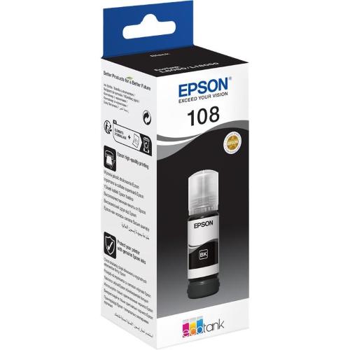 ORIGINALE Epson Cartuccia d'inchiostro nero C13T09C14A 108 70ml C13T09C14A 108 EAN 8715946712338