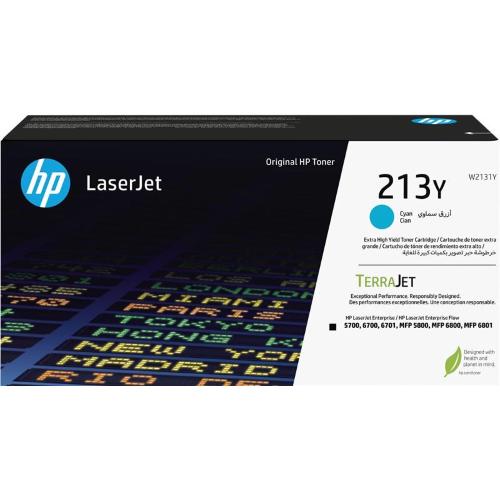 ORIGINALE HP toner ciano W2131Y 213Y ~12000 Pagine Cartuccia toner originale ciano ad altissima capacitÃ  LaserJet HP 213Y W2131Y 213Y EAN 196337061477