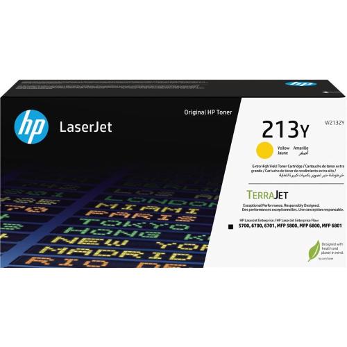 ORIGINALE HP toner giallo W2132Y 213Y ~12000 Pagine Cartuccia toner originale giallo ad altissima capacitÃ  LaserJet HP 213Y W2132Y 213Y EAN 196337061538