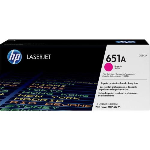 ORIGINALE HP toner magenta CE343A 651A ~16000 Pagine standard CE343A 651A EAN 886111121359