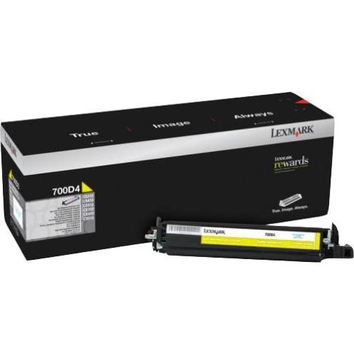 ORIGINALE Lexmark Unit  sviluppatore giallo 700D4 70C0D40 ~40000 Pagine 700D4 70C0D40 EAN 734646436489