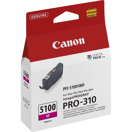 ORIGINALE Canon Cartuccia d'inchiostro magenta PFI-5100m 6954C001 14ml PFI-5100m 6954C001 EAN 4549292243024