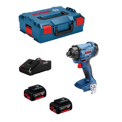 Avvitatore a massa battente BOSCH GDR 18V-160 (2 x 5,0 Ah + GAL18V-40 + L-Boxx 136)