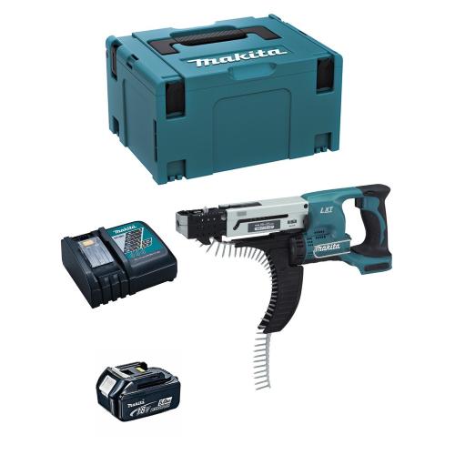 Avvitatore Automatico MAKITA DFR550RTJ1 (1 x 5,0 Ah + DC18RC + MAKPAC 3)