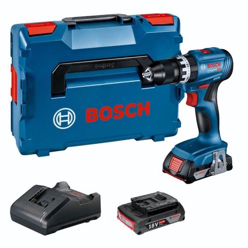 Trapano a Percussione BOSCH GSB 18V-45 (2 x 2,0 Ah + GAL18V-20 + L-Boxx 136)