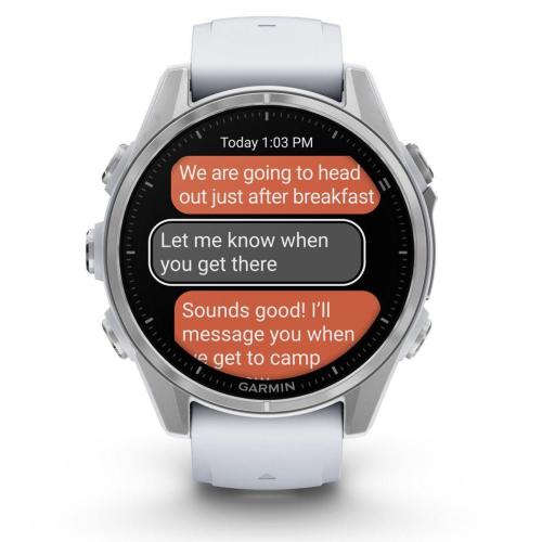 GARMIN FENIX 8 (43MM) BIANCO PIETRA/ARGENTO MOD. 010-02903-00 EAN 753759337971