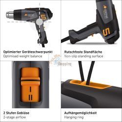 STEINEL HM 2320 E PISTOLA ARIA CALDA MOD. 89665 EAN 4007841089665