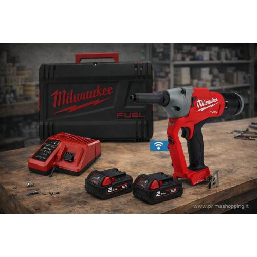 Rivettatrice Milwaukee M18ONEFPRT-202X (2 x 2,0 Ah + M12-18 FC + HD Box)