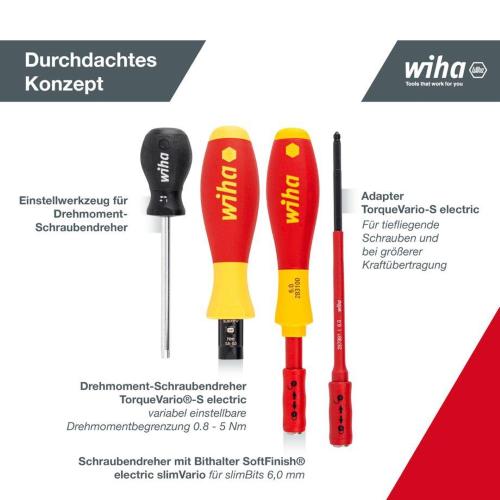 WIHA 2872T13 TORQUEVARIO-S ELECTRIC 0,8-5,0 NM MOD. 40674 EAN 4010995406745