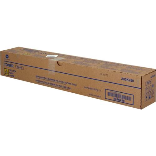 ORIGINALE Konica Minolta toner giallo A33K250 TN321Y ~25000 Pagine A33K250 TN321Y EAN 2200000018519