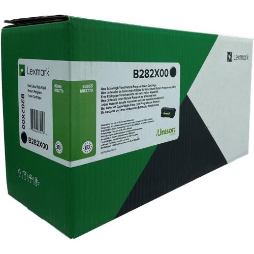 ORIGINALE Lexmark toner nero B282X00 MB2770 ~30000 Pagine B282X00 MB2770 EAN 734646670197