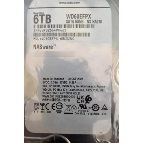 *PROMO HDD WD Red Plus WD60EFPX 6TB/8,9/600 Sata III 256MB (D) mod.  WD60EFPX EAN 718037899800 *PROMO