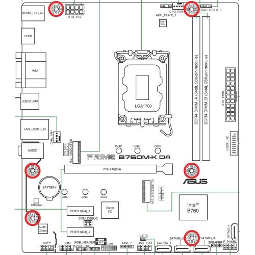 ASUS Prime B760M-K D4 mod. 90MB1DS0-M1EAY0