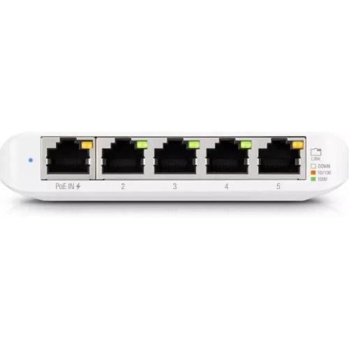 Ubiquiti UniFiSwitch Flex Mini Desktop Gigabit Smart Switch, 5x RJ-45, PoE PD, 3er-Pack Mod. USW-Flex-Mini-3