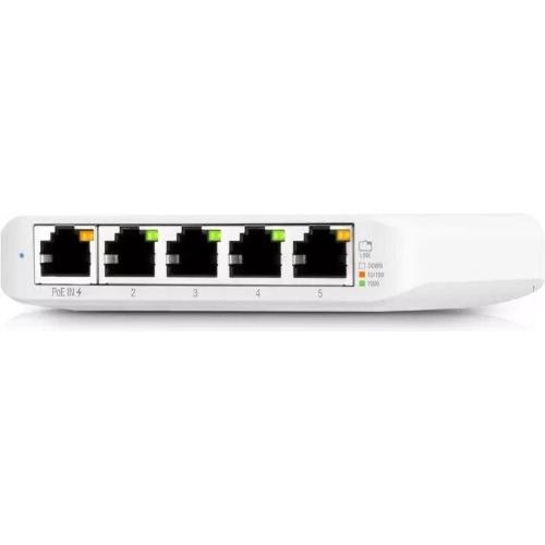 Ubiquiti UniFiSwitch Flex Mini Desktop Gigabit Smart Switch, 5x RJ-45, PoE PD, 3er-Pack Mod. USW-Flex-Mini-3