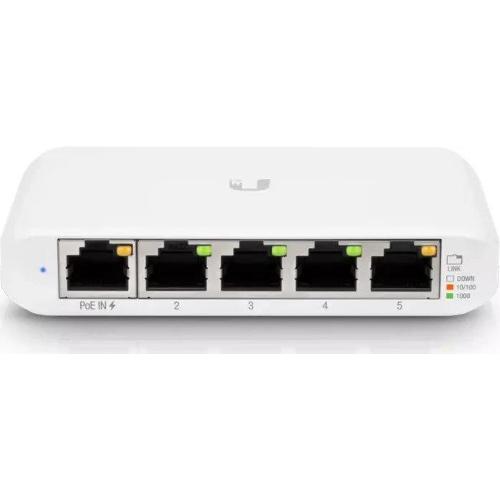 Ubiquiti UniFiSwitch Flex Mini Desktop Gigabit Smart Switch, 5x RJ-45, PoE PD, 3er-Pack Mod. USW-Flex-Mini-3