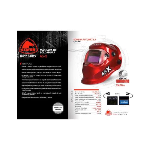 Maschera automatica con sensibilit regolabile STAYER AS-X