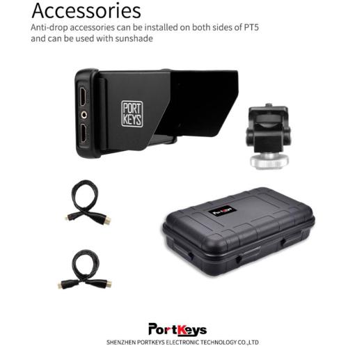 PORTKEYS PT5 II 5 POLLICI 4K HDMI TOUCHSCREEN MONITOR MOD. PT5-II EAN 9331924810118