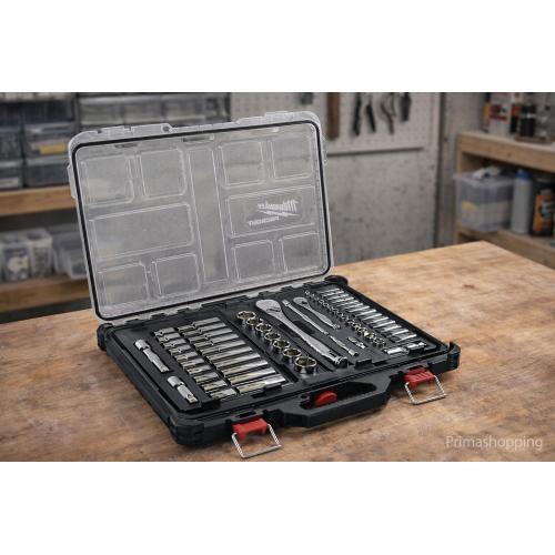 Milwaukee set di 63 pezzi di bussole e cricchetti