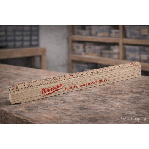 Milwaukee doppio metro pieghevole a stecca sottile 2m