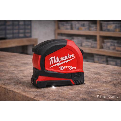 Milwaukee flessometro led 3m x 16 mm metro a nastro