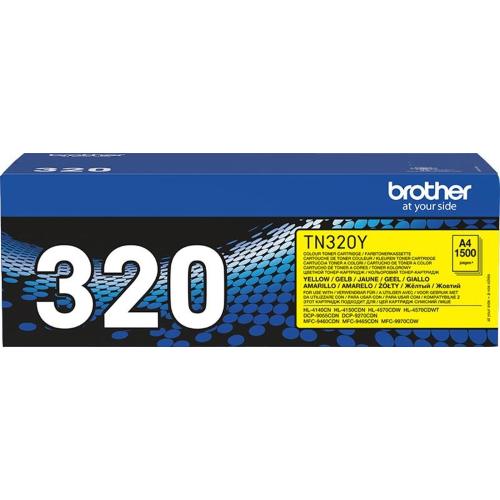 ORIGINALE Brother toner giallo TN-320Y 320 ~1500 Pagine TN-320Y 320 EAN 4977766679374