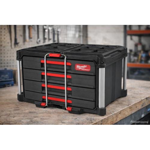 Cassettiere Milwaukee PACKOUT cassettiera portautensili 4 cassetti