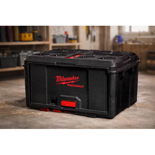 Milwaukee PACKOUT Baule porta attrezzi resistente e impilabile