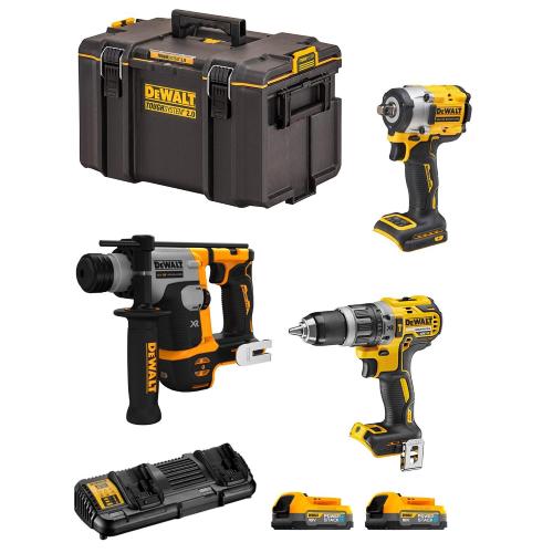 DeWALT Kit DWK306PS (DCH172 + DCF921 + DCD796 + 2 x 1,7 Ah + DCB132 + DS400)