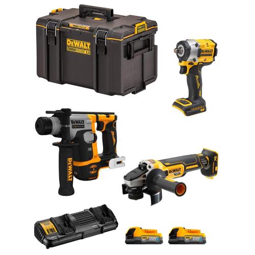 DeWALT Kit DWK307PS (DCH172 + DCF921 + DCG405 + 2 x 1,7 Ah + DCB132 + DS400)