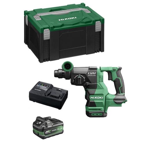 Martello Perforatore HIKOKI DH1826DAA1X (1 x 2,5Ah/5,0Ah + UC18YSL3 + Valigetta HSC III)