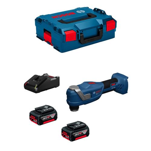 Utensile Multifunzione BOSCH GOP 18V-30 (2 x 4,0 Ah + GAL18V-40 + L-Boxx 136)