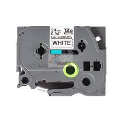 ORIGINALE Brother Nastro Nero su bianco TZe-SL251 Nastro per etichette nero su bianco con pellicola aggiuntiva laminata Brother TZe-SL251 - 24 mm di larghezza TZe-SL251  EAN 4977766806404