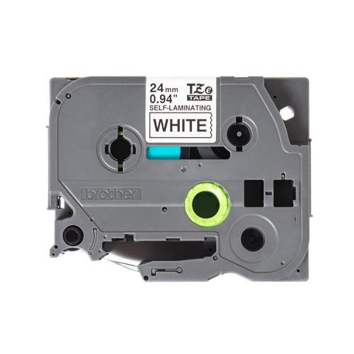 ORIGINALE Brother Nastro Nero su bianco TZe-SL251 Nastro per etichette nero su bianco con pellicola aggiuntiva laminata Brother TZe-SL251 - 24 mm di larghezza TZe-SL251  EAN 4977766806404