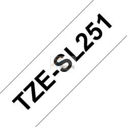 ORIGINALE Brother Nastro Nero su bianco TZe-SL251 Nastro per etichette nero su bianco con pellicola aggiuntiva laminata Brother TZe-SL251 - 24 mm di larghezza TZe-SL251  EAN 4977766806404