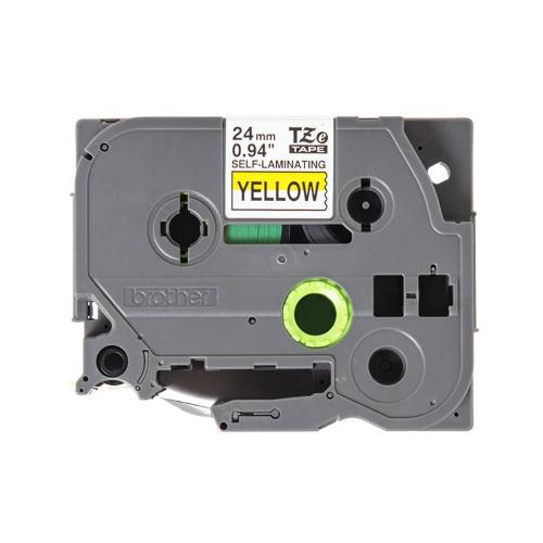 ORIGINALE Brother Nastro Nero su giallo TZe-SL651 Nastro per etichette nero su giallo con pellicola aggiuntiva laminata Brother TZe-SL651 â€" 24 mm di larghezza TZe-SL651  EAN 4977766806442