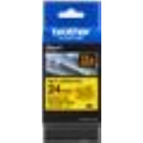 ORIGINALE Brother Nastro Nero su giallo TZe-SL651 Nastro per etichette nero su giallo con pellicola aggiuntiva laminata Brother TZe-SL651 â€" 24 mm di larghezza TZe-SL651  EAN 4977766806442
