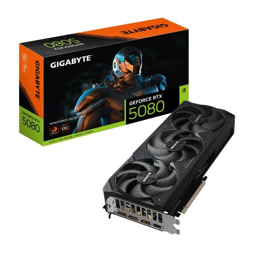 Gigabyte GeForce RTX 5080 Windforce OC 16GB mod. GV-N5080WF3OC-16GD