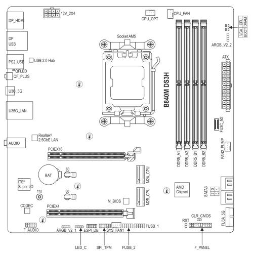 Gigabyte mod. B840M DS3H EAN 4719331868437