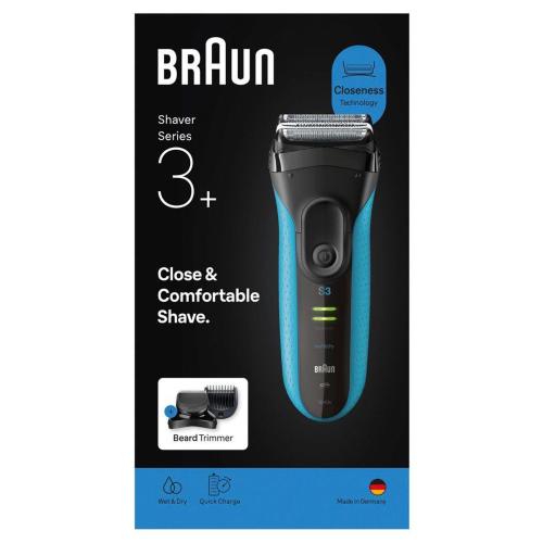 BRAUN SERIES 3 3010 BT NERO/BLU MOD. 735483 EAN 8700216735483