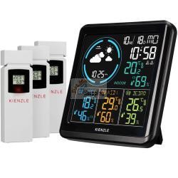 KIENZLE HOME WEATHER STATION W. 3 RADIO-CONTROLLED SENSORS MOD. 15004 EAN 4007922097657