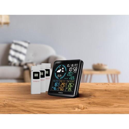 KIENZLE HOME WEATHER STATION W. 3 RADIO-CONTROLLED SENSORS MOD. 15004 EAN 4007922097657