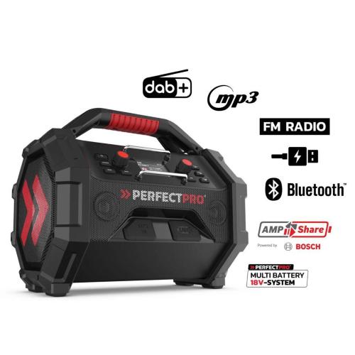PERFECTPRO ROCKTAGON 18V RADIO DA CANTIERE MOD. OCT-18V EAN 8719689465629