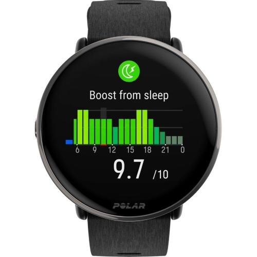 POLAR IGNITE 3 TITANIUM CINTURINO SILICONE NERO MOD. 900110027 EAN 725882064925