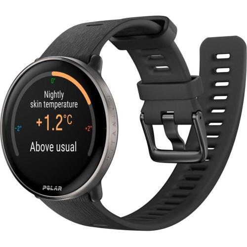POLAR IGNITE 3 TITANIUM CINTURINO SILICONE NERO MOD. 900110027 EAN 725882064925