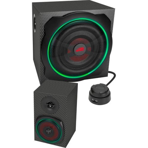 SPEEDLINK GRAVITY CARBON RGB 2.1 SUBWOOFER SYSTEM, BLACK MOD. SL-830100-BK EAN 4027301380262