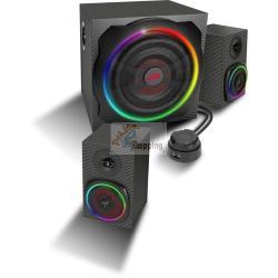 SPEEDLINK GRAVITY CARBON RGB 2.1 SUBWOOFER SYSTEM, BLACK MOD. SL-830100-BK EAN 4027301380262