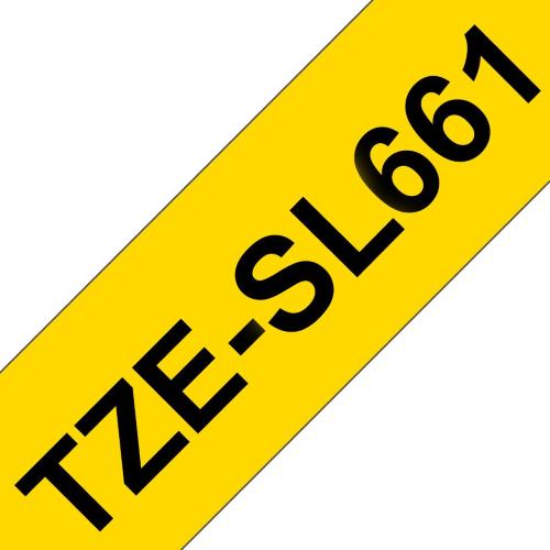 ORIGINALE Brother Nastro Nero su giallo TZe-SL661 Brother TZe-SL661 Nastro per etichette nero su giallo con pellicola aggiuntiva laminata â€" 36 mm di larghezza TZe-SL661  EAN 4977766806466