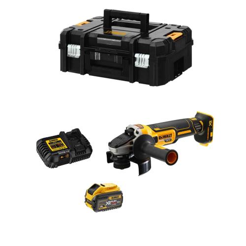 Smerigliatrice DeWALT DCG418X1 FlexVolt (1 x 54V/18V 9,0 Ah + DCB116 + TSTAK II)
